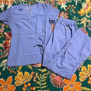 Light Blue Scrub Set